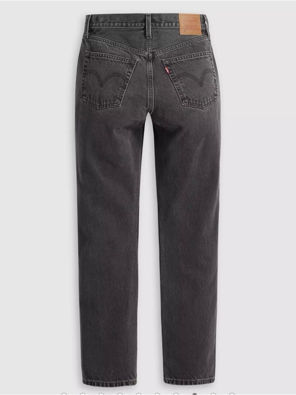 Levi's High-Rise Straight Jeans - Charcoal Black Wash - Picture 2 of 10
